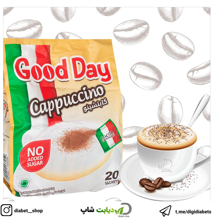 کاپوچینو گوددی رژیمی 20عددی